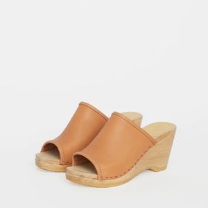 NWOT No.6 Daria wedge clog, sz 38, in ‘Desert’